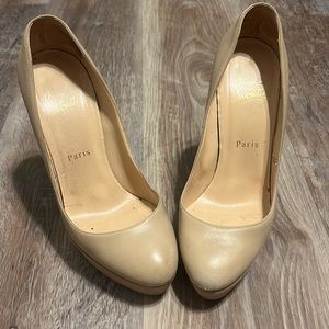 EUC Authentic Christian Louboutin platform pumps